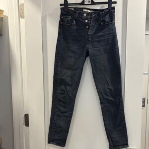 Levi's Women's Straight Leg Jeans in Dark Blue